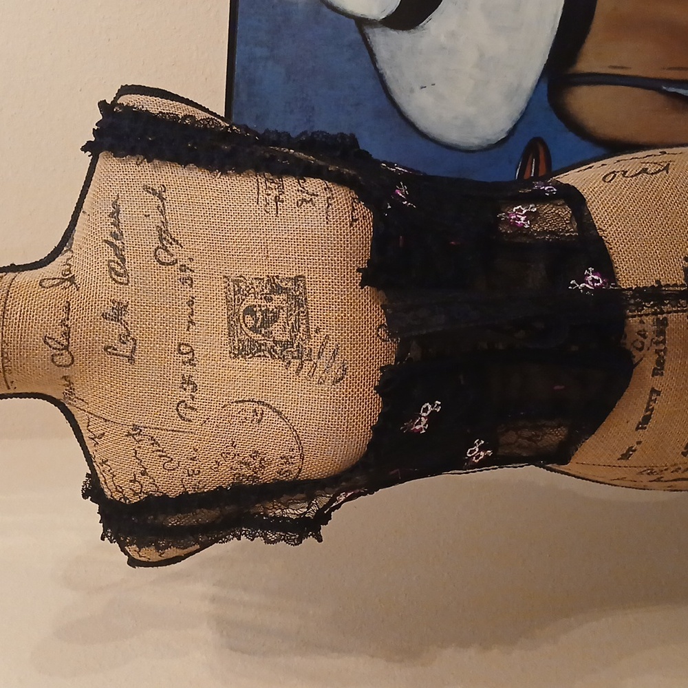 Current Mood Floral Lace Corset Top